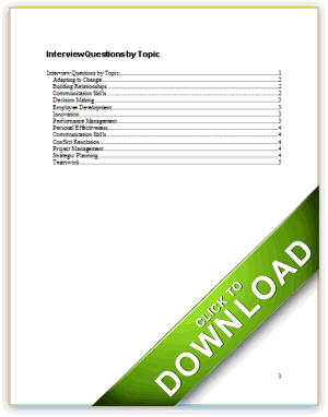 Inteview Topics Interview Questions by Topic